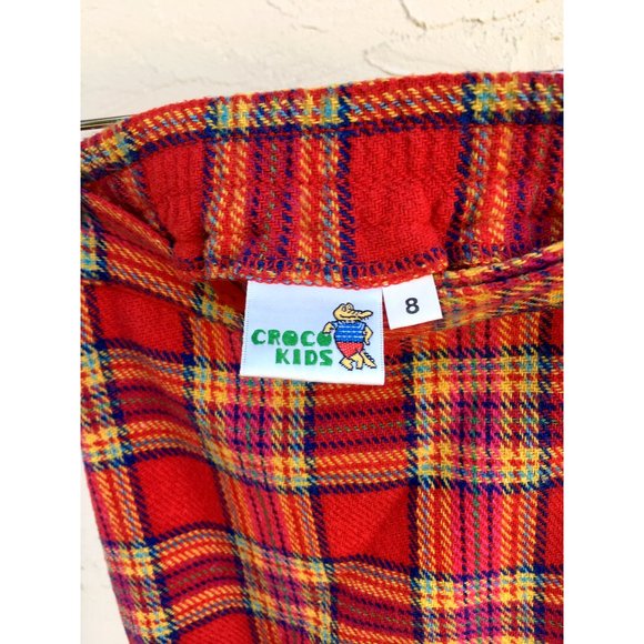 Croco Kids - Woven Plaid Wrap Skirt (Girls 8) - Picture 5 of 5